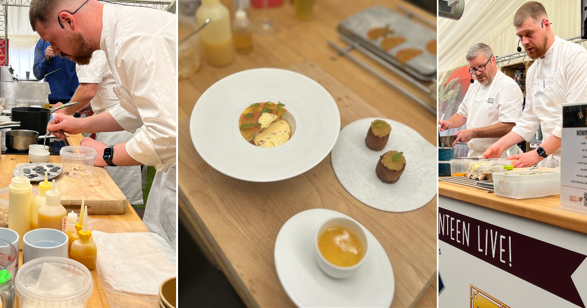 Daniel Clifford and Liam Anderson on the TSC Live stage at UCFF